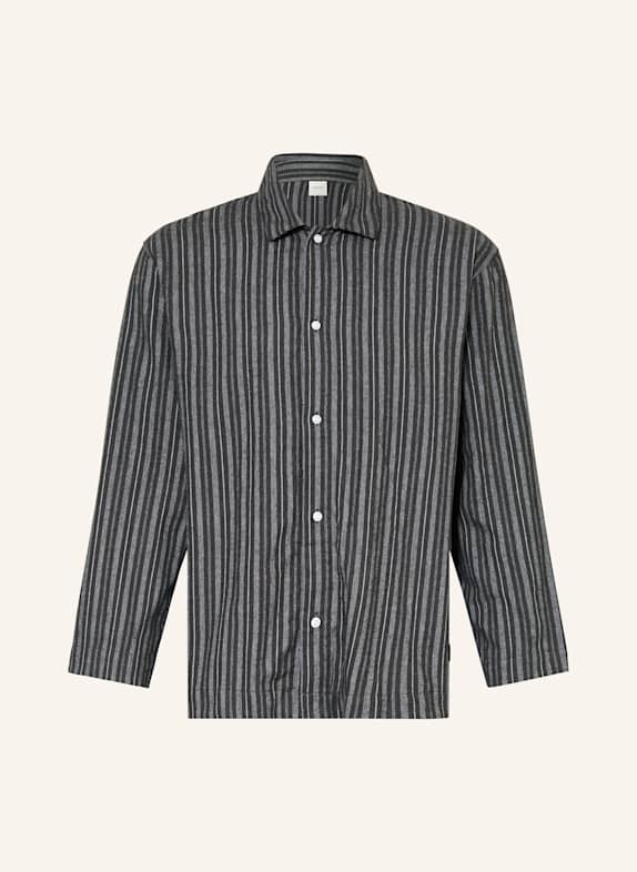 Calvin Klein Schlafshirt FLANNEL SLEEP aus Flanell DUNKELGRAU / HELLGRAU