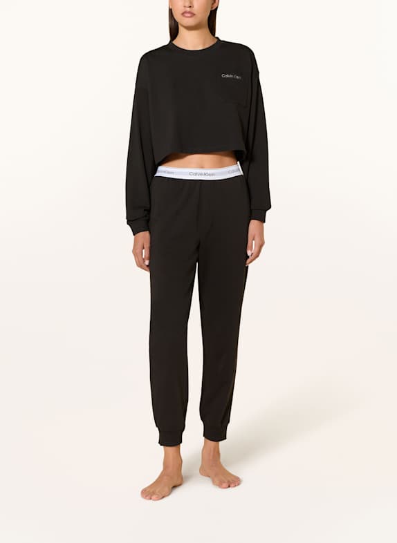 Calvin Klein Loungeshirt LOGO COTTON JERSEY ZWART