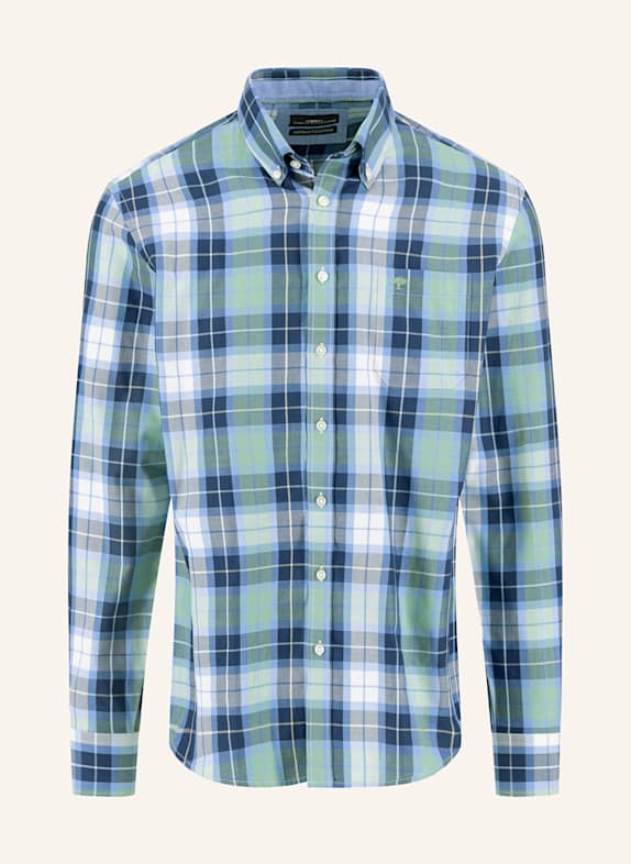 FYNCH-HATTON Hemd Regular Fit BLAU / GRÜN / HELLBLAU