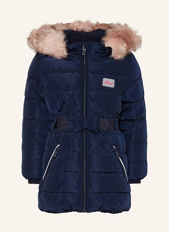 s.Oliver RED Steppmantel mit abnehmbarer Kapuze DUNKELBLAU