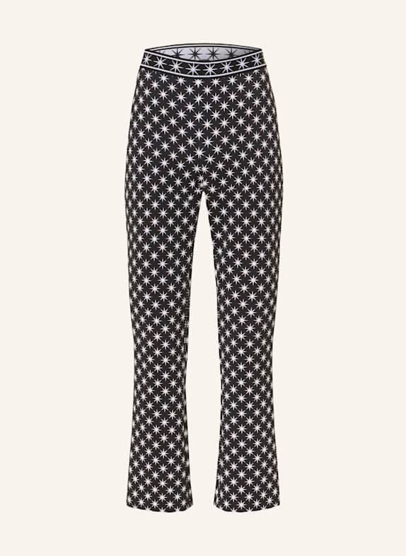 MARC CAIN Trousers FREDERICA 910 black and white