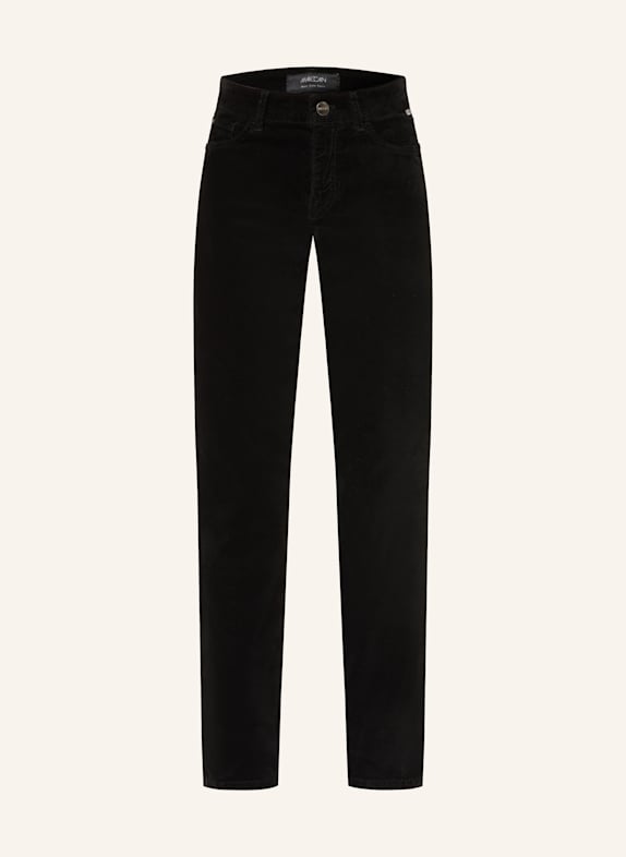 MARC CAIN Velvet trousers SILEA BLACK