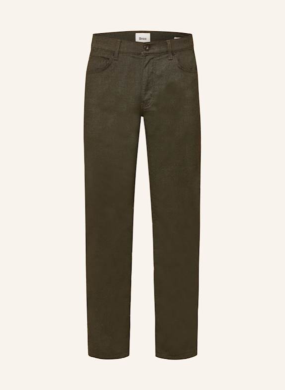 BRAX Spodnie CADIZ straight fit OLIWKOWY