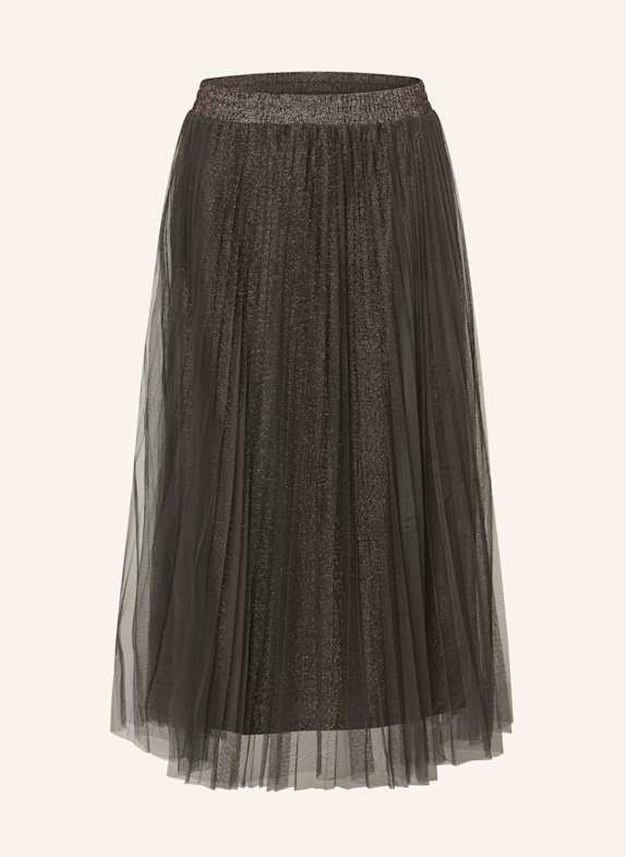 oui Tüllrock mit Glitzergarn DUNKELBRAUN