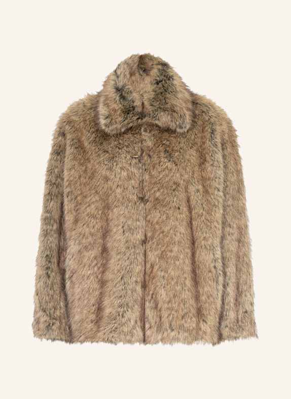 LIU JO Kunstpelz-Mantel HELLBRAUN