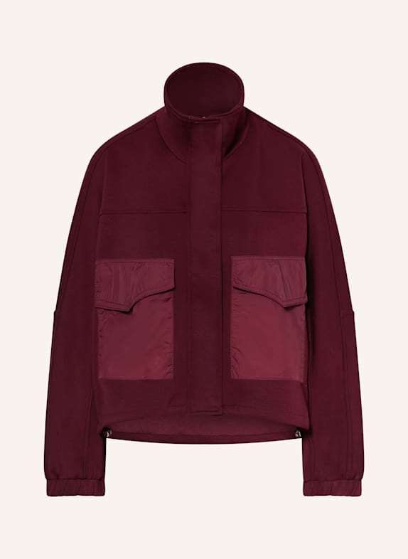 oui Kastenjacke aus Jersey DUNKELROT