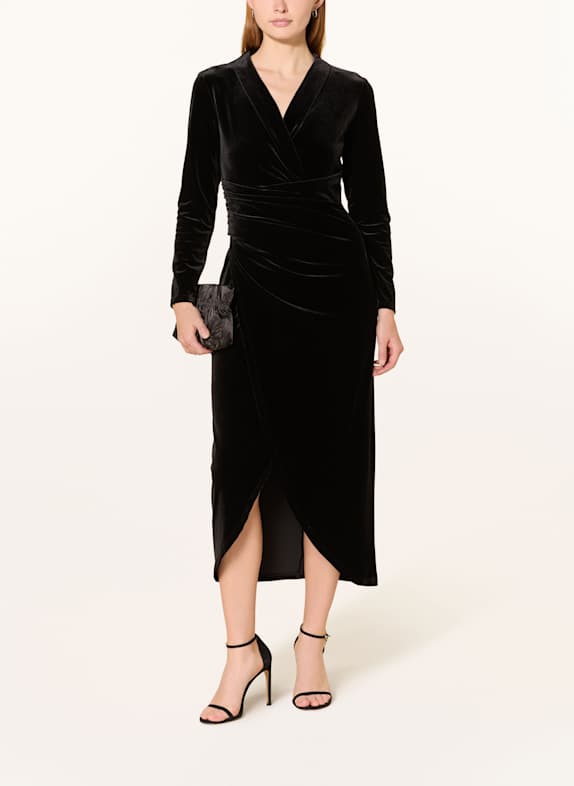 V by Vera Mont Abendkleid aus Samt SCHWARZ