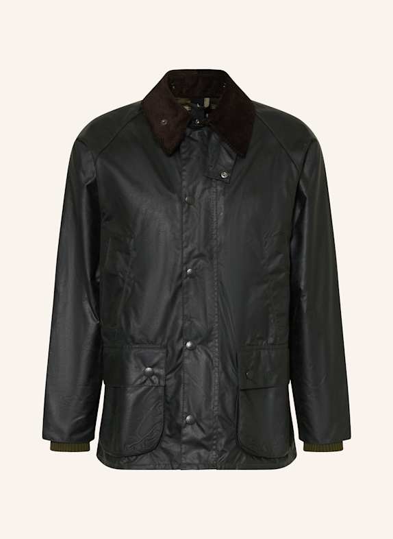Barbour Fieldjacket BEDALE WAX DUNKELGRÜN
