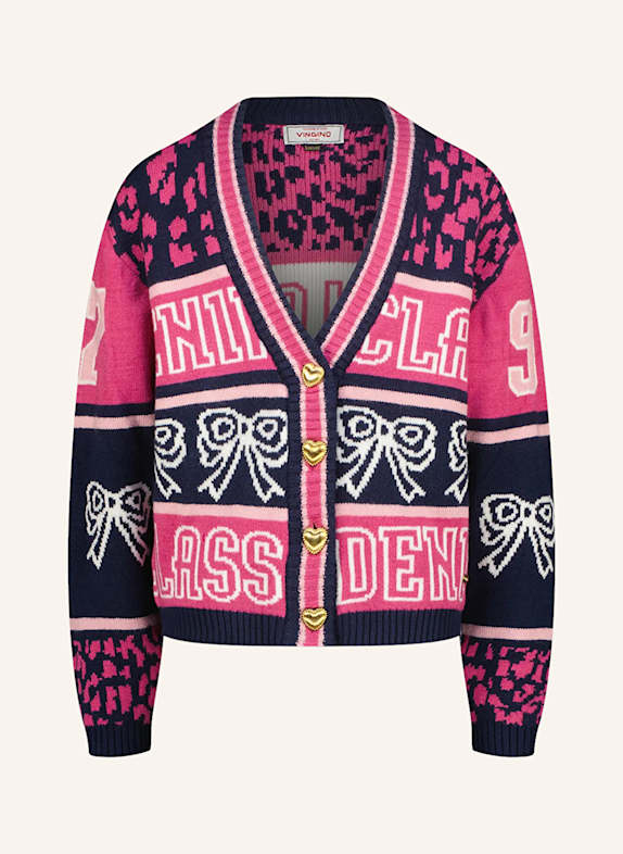 VINGINO Strickjacke MINDY DUNKELBLAU / PINK