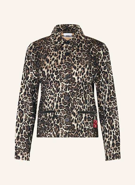 SPORTALM Kastenjacke mit Glitzergarn BRAUN / HELLBRAUN / SCHWARZ