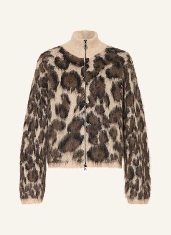 SPORTALM Strickjacke BEIGE / DUNKELBRAUN