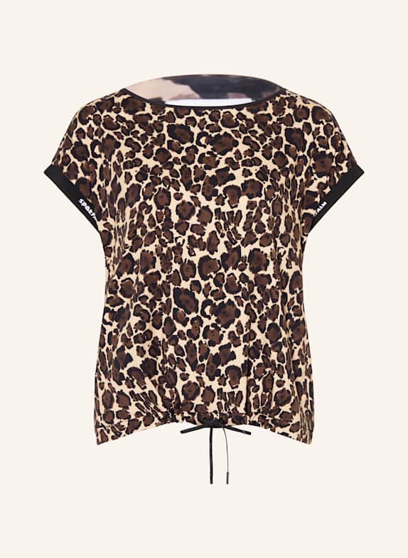 SPORTALM T-Shirt HELLBRAUN / BRAUN / SCHWARZ