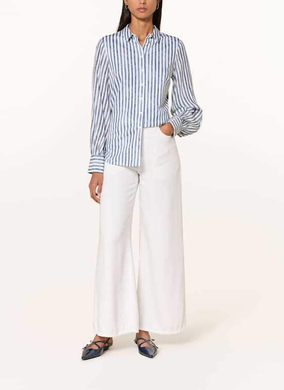 DESOTO Overhemdblouse PIA WIT / BLAUW
