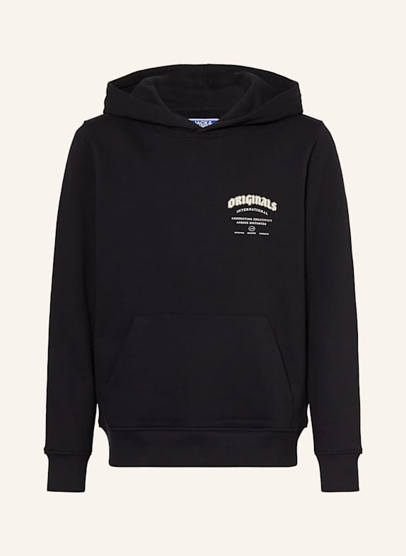 JACK&JONES Hoodie SCHWARZ