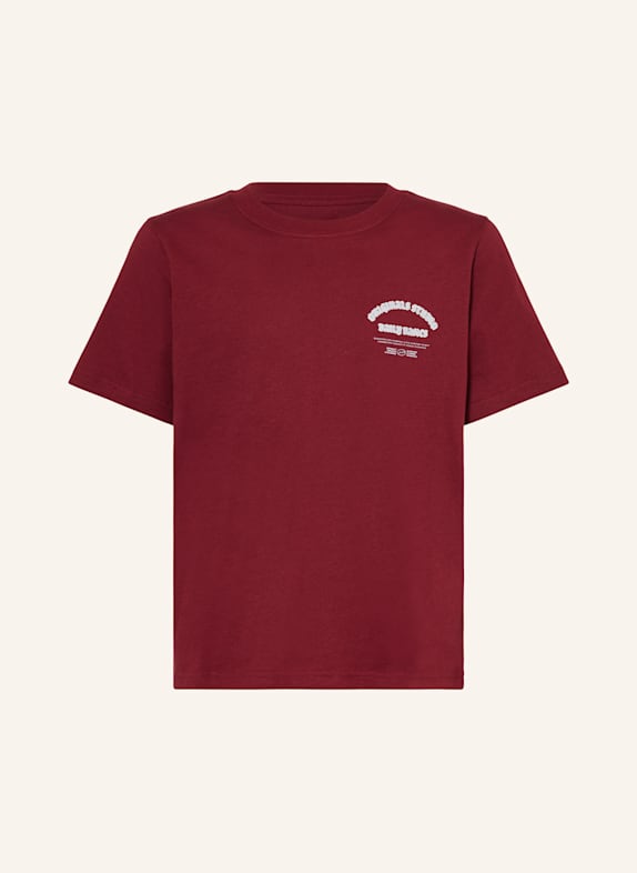 JACK&JONES T-shirt ROUGE FONCÉ / BLEU CLAIR