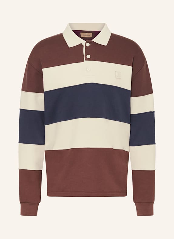 MOS MOSH Gallery Rugbyshirt MMGGRAHAM DUNKELBRAUN / WEISS / DUNKELBLAU