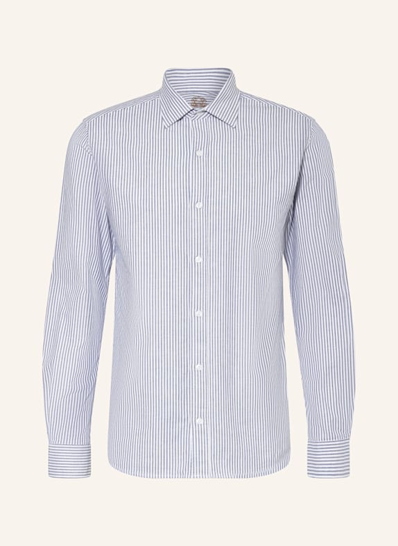 MOS MOSH Gallery Hemd MMGMARCO Extra Slim Fit BLAU/ WEISS