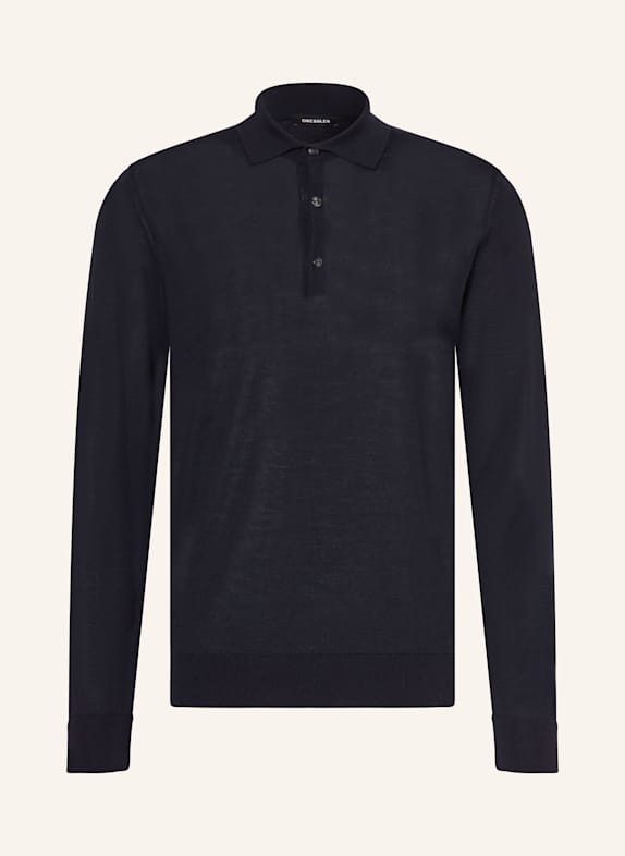 DRESSLER Koszulka polo z dzianiny GRANATOWY