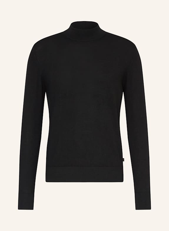 DIGEL Pullover DADOR aus Merinowolle SCHWARZ