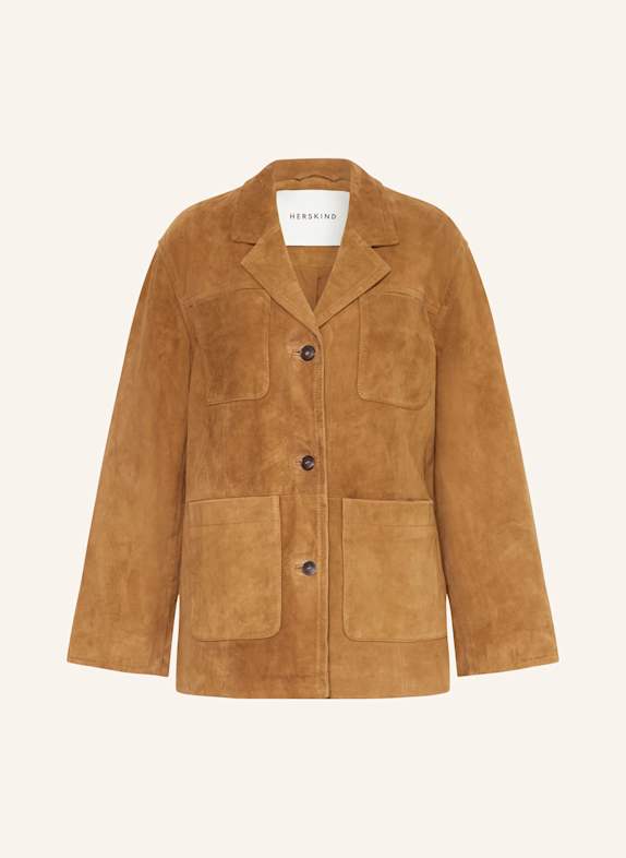 Herskind Lederblazer MERIAM CAMEL
