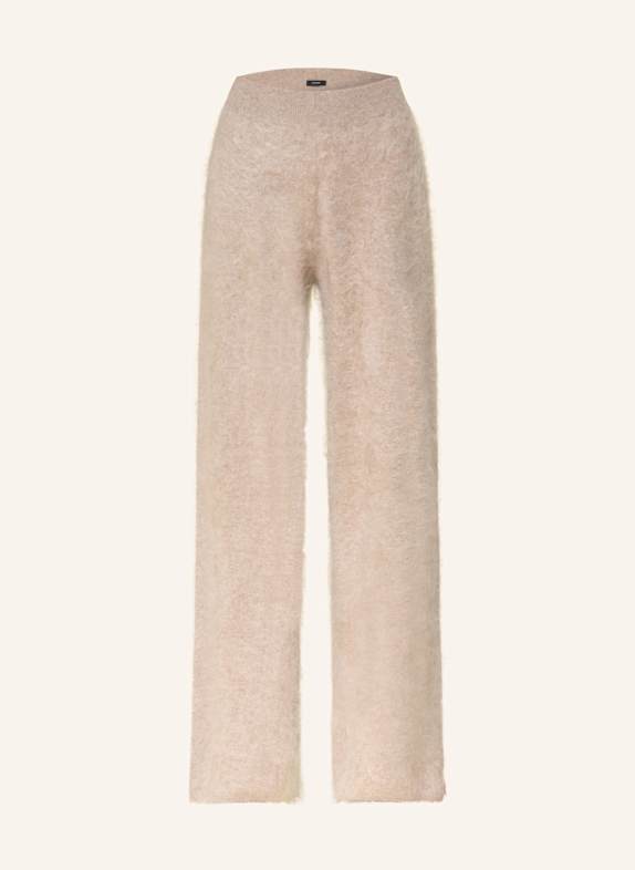 BOSS FIBURA cashmere trousers LIGHT BROWN