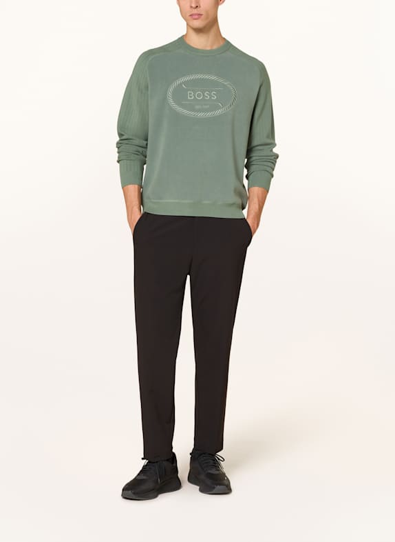 BOSS Sweatshirt HOLE GROEN
