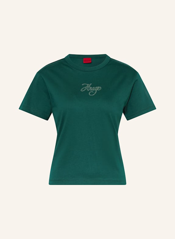 HUGO T-Shirt DESTREL DUNKELGRÜN
