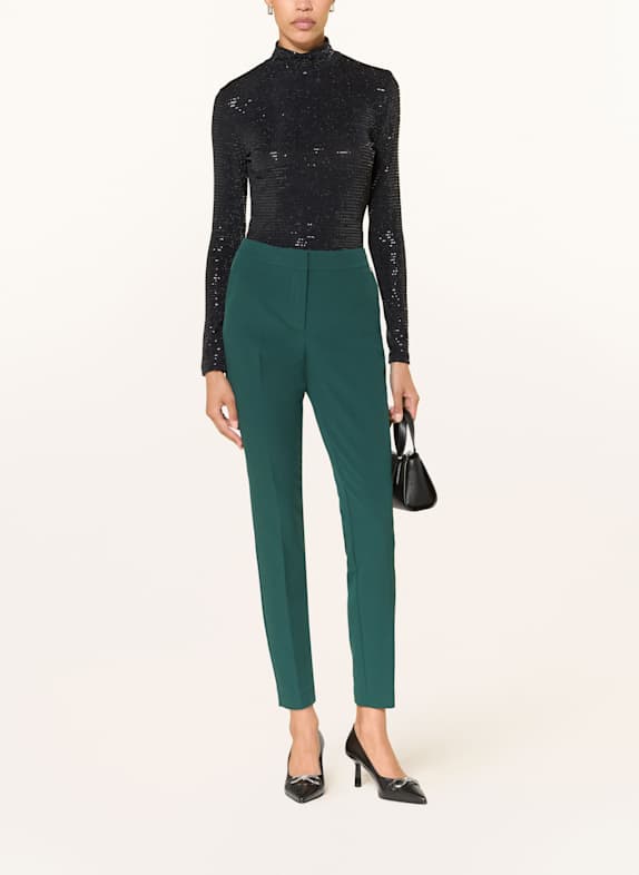 HUGO Longsleeve DRISILA met pailletten ZWART