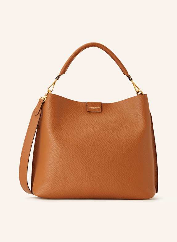 GIANNI CHIARINI Torebka hobo ARETHA z odpinaną saszetką KONIAKOWY