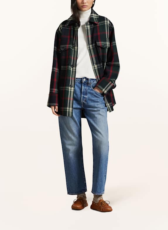 POLO RALPH LAUREN Flannel overshirt GREEN / RED / BLUE