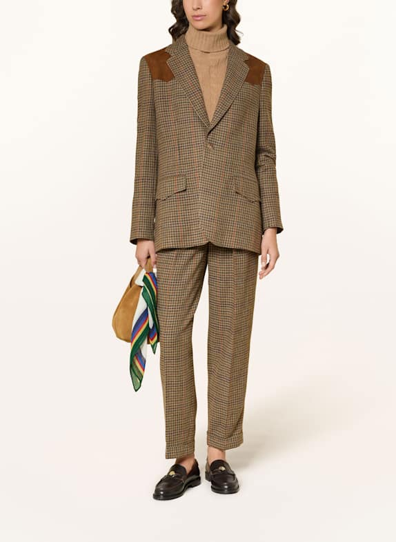 POLO RALPH LAUREN Blazer OLIV / MARO / PORTOCALIU ÎNCHIS
