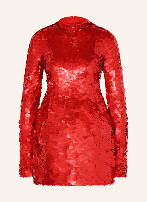 SPORTMAX Cocktailkleid TEFRITE04 mit Pailletten ROT