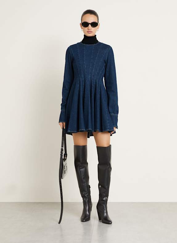 SPORTMAX Jeanskleid AEREO DUNKELBLAU