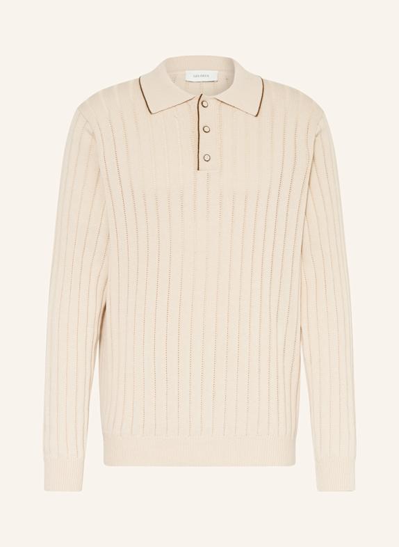 LES DEUX Koszulka polo z dzianiny BOGART BEŻOWY