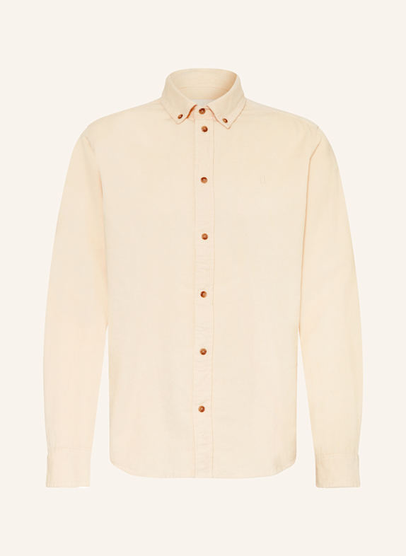 LES DEUX Cordhemd KONRAD Regular Fit CREME
