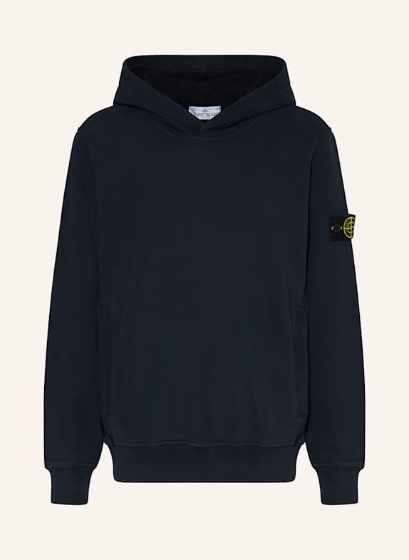 STONE ISLAND JUNIOR Mikina s kapucí TMAVĚ MODRÁ