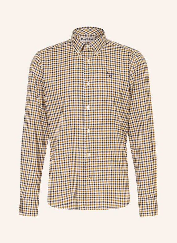 Barbour Hemd Tailored Fit DUNKELORANGE / DUNKELBLAU / ECRU