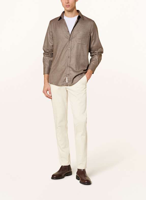 RAGMAN Skjorte Comfort Fit BRUN