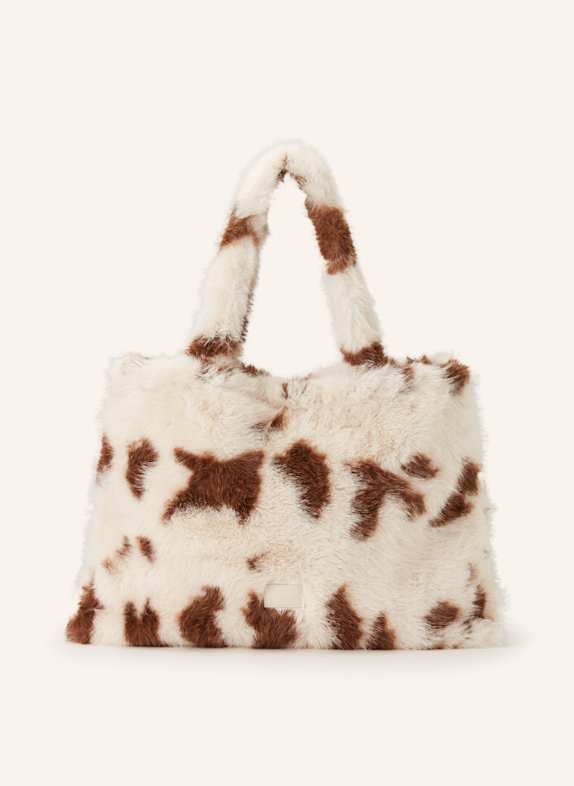 SEIDENFELT Shopper NORRLIDA CREME / BRAUN