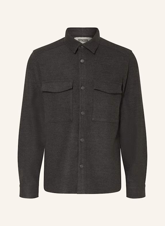 DRYKORN Flanell-Overshirt GUNRAY DUNKELGRAU