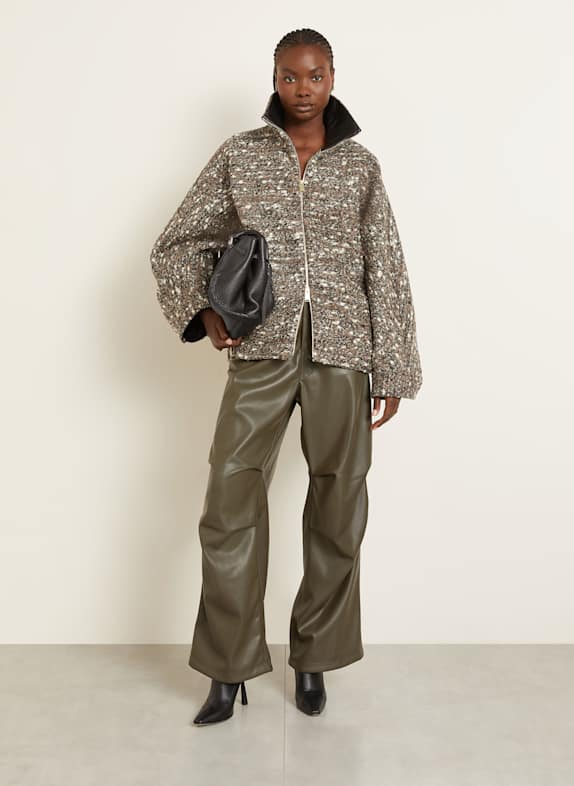 DARKPARK Bouclé-Jacke CELINE BRAUN / CAMEL / ECRU