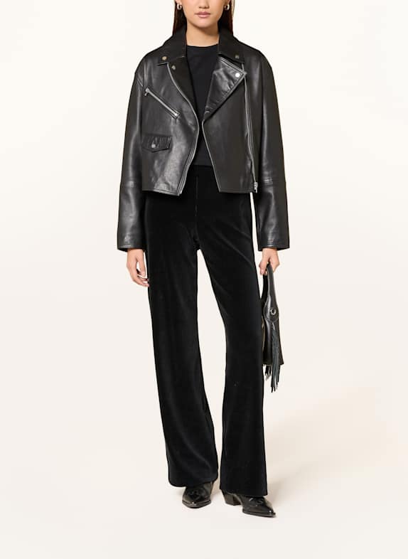 RAFFAELLO ROSSI Marlenehose ELAINE aus Cord SCHWARZ