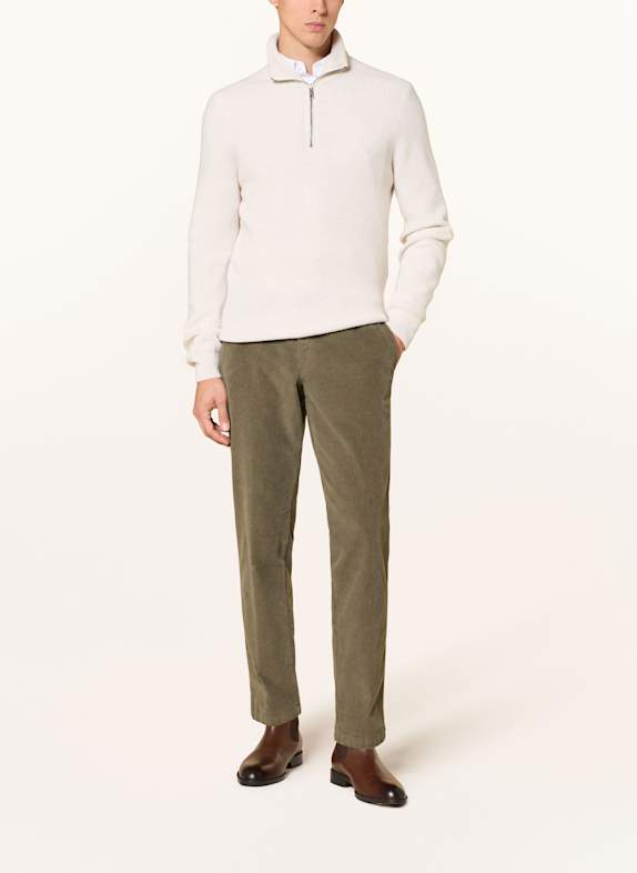 HILTL Pantaloni din velur slim fit OLIV