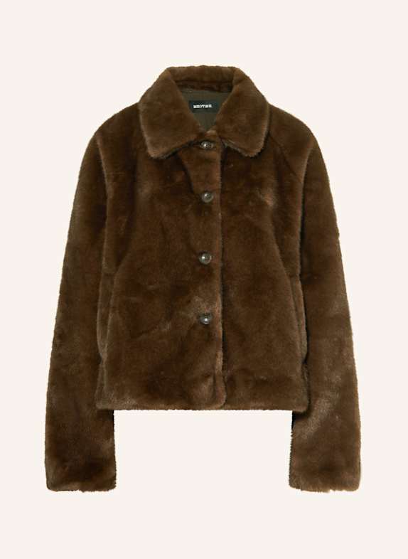 MEOTINE Kunstfell-Jacke KELLY BRAUN