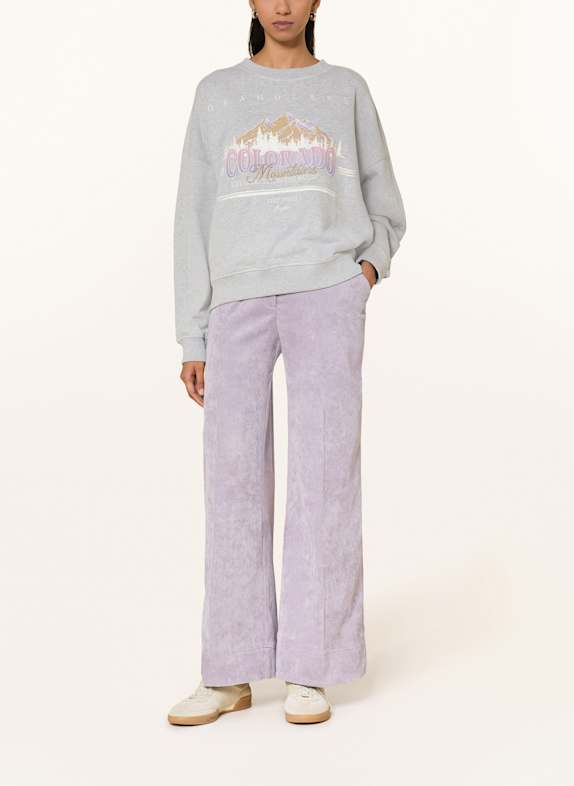 BOSS Marlene-broek TACODI van corduroy LICHTPAARS