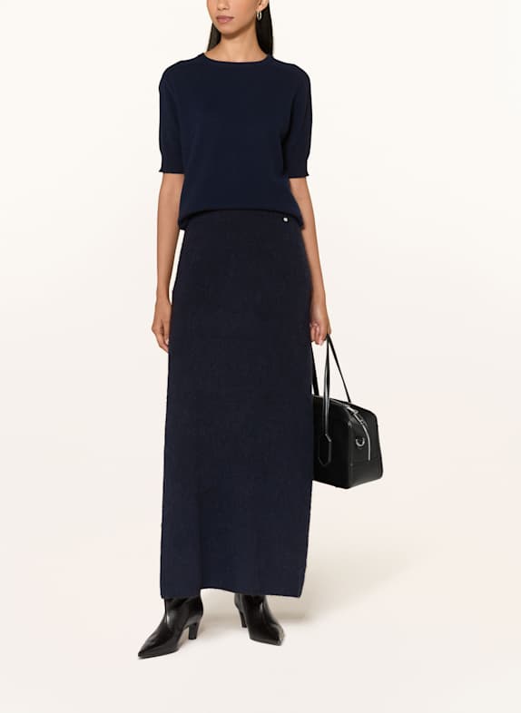 BOSS Spódnica z dzianiny FICI GRANATOWY