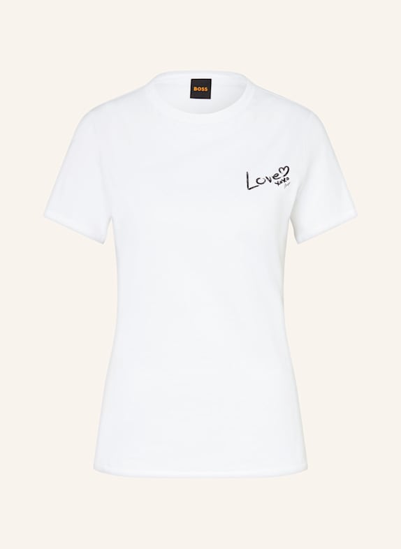 BOSS T-Shirt ELOGO WEISS