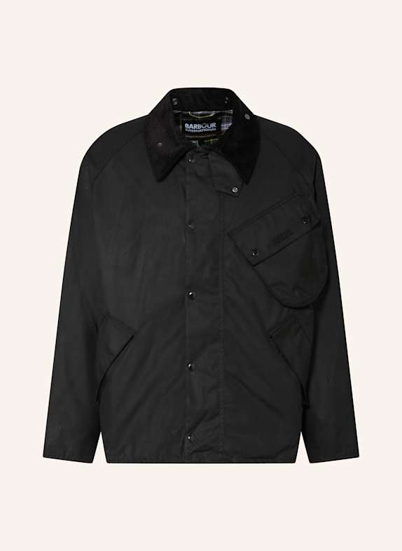 BARBOUR INTERNATIONAL Fieldjacket PACEMASTER WAX SCHWARZ