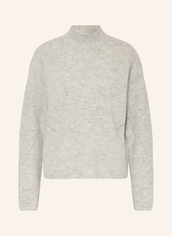 BOSS Pullover FLONDASSY mit Alpaka GRAU