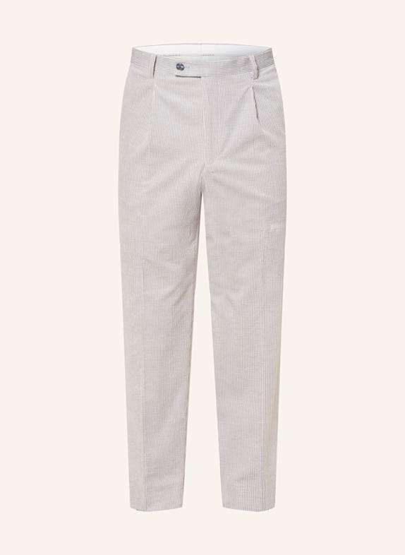 BALDESSARINI Pantalon de costume coupe classique en velours côtelé 9520 Sleet Melange
